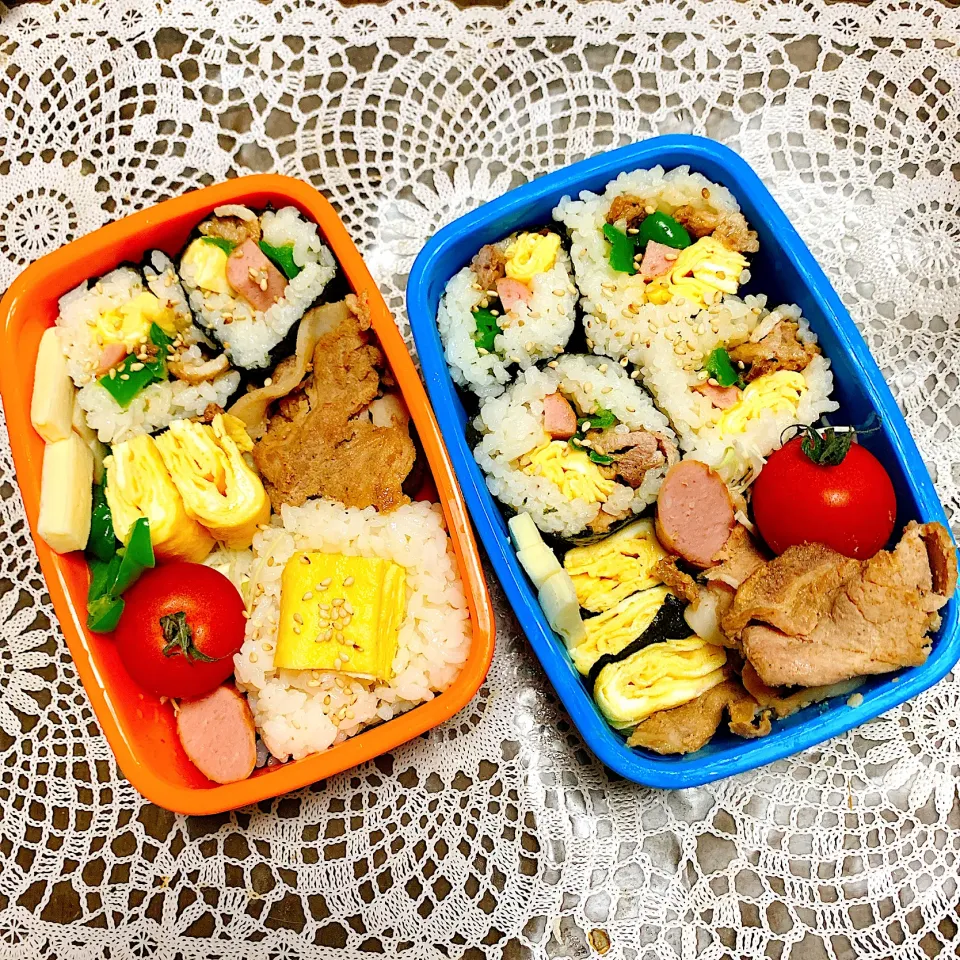 Snapdishの料理写真:長男＆長女のお弁当|ラプンツェルさん