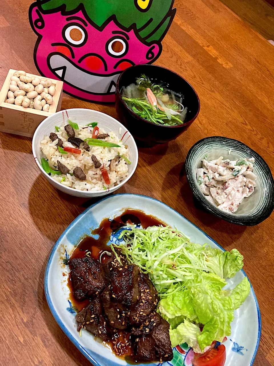 Snapdishの料理写真:2／2 節分　鯨晩ご飯　🐳|sakuramochiさん