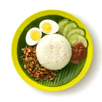 Snapdishの料理写真:Nasi lemak biasa : RM2.50|Suvaranjani Renganathanさん