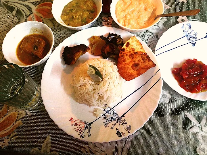 Bengali food thali❤️|rishu121さん