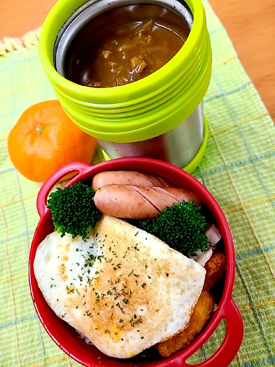 Snapdishの料理写真:2021 2月3日　旦那カレー弁当|あけみさん