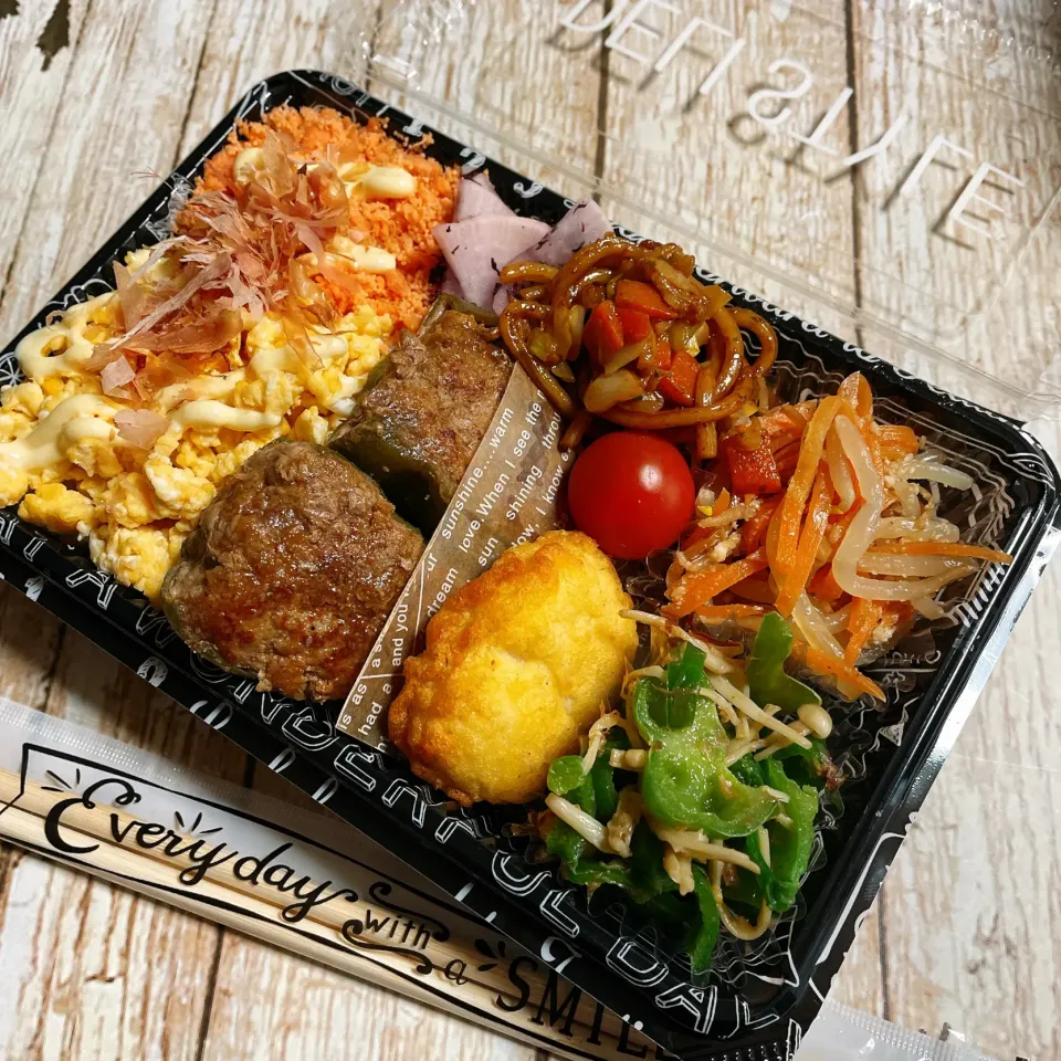 🙂ピーマンの肉詰め弁当🙂|Laniさん