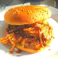 Snapdishの料理写真:pulled pork burger|Ronny Verplaetseさん