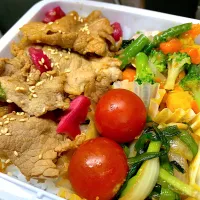 野菜たっぷり焼肉弁当|のりたまさん