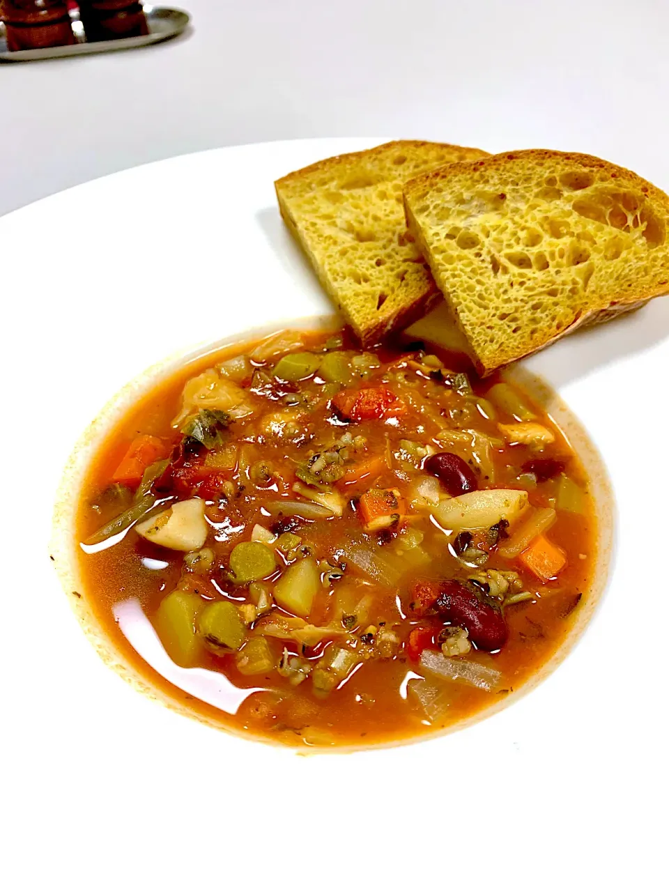 Minestrone Soup with Wild Rice|gonbenさん