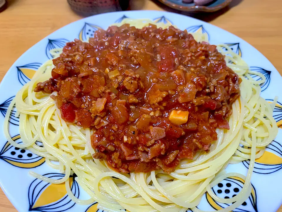 ミートソーススパゲティ|ぴーまんさん