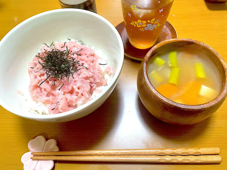 まぐろのすき身丼|江口笑湖さん