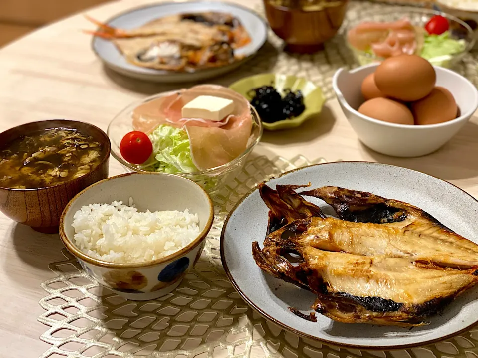 金目鯛の干物の和定食|ひろさんとゆりさんさん