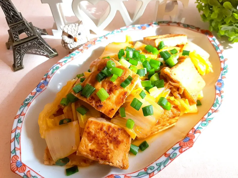 ♡低糖質なおかず♡厚揚げと白菜の炒め煮♡|ずんこたんさん