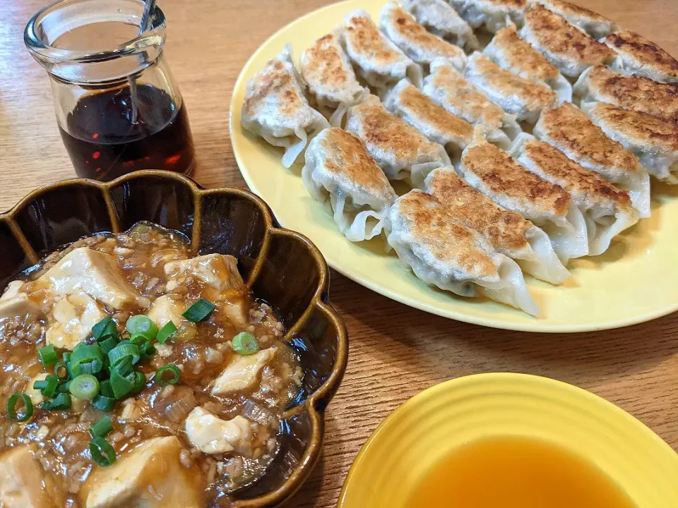 麻婆豆腐と餃子|しほさん