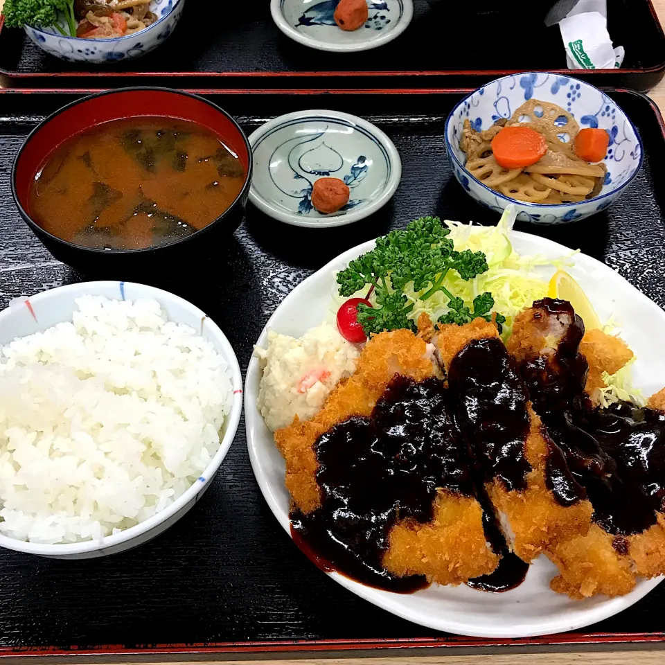 チキン味噌カツ定食|chacoさん