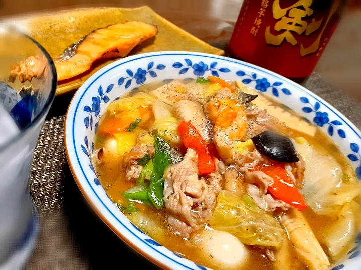 八宝菜と鮭🐟|びせんさん