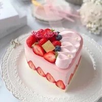 Snapdishの料理写真:いちごのムースケーキ🍓