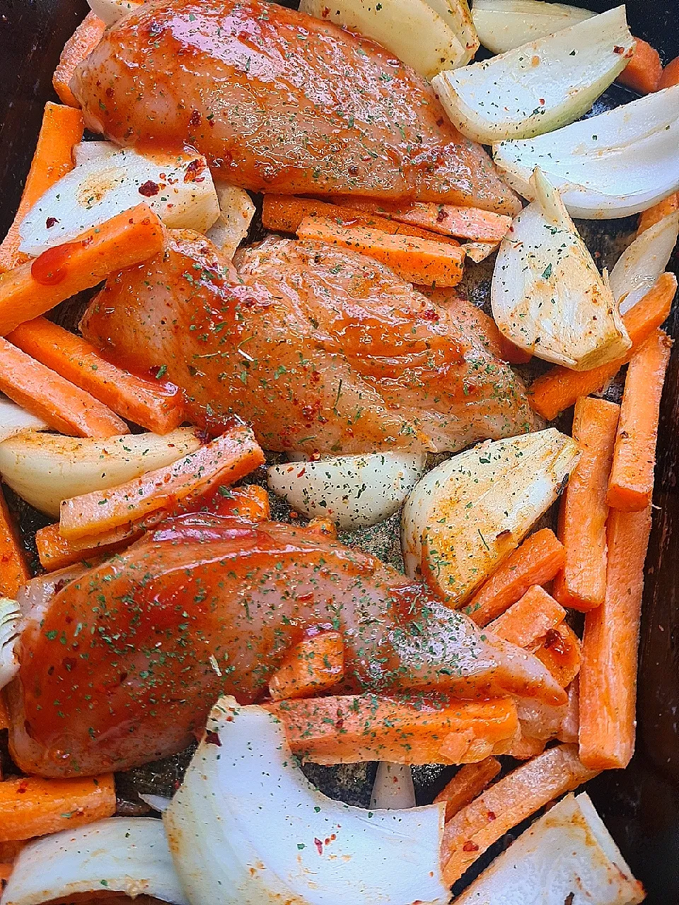 honey and cbdsriracha chicken tray bake|CBDcookedbydanielさん