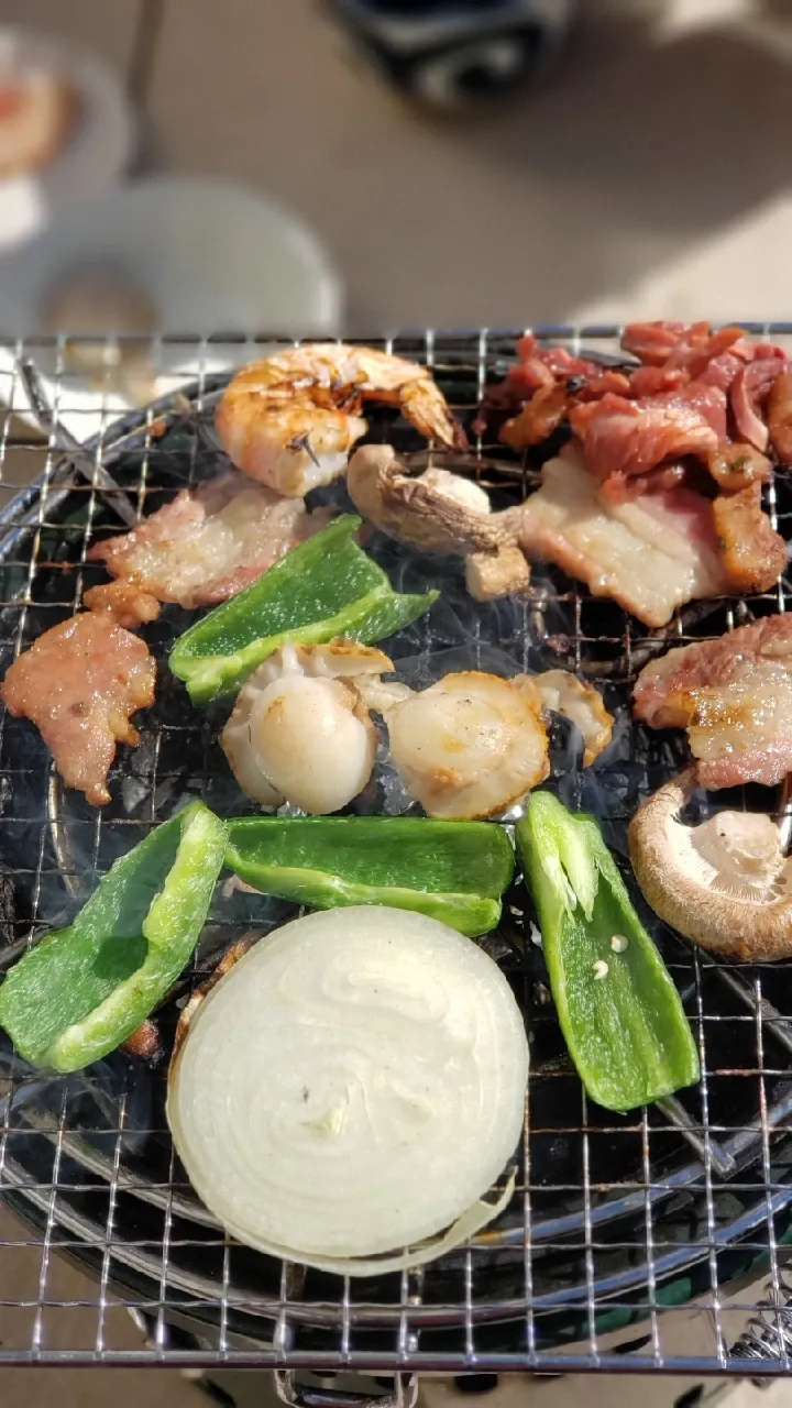 Snapdishの料理写真:七輪焼き肉|tdlemonさん