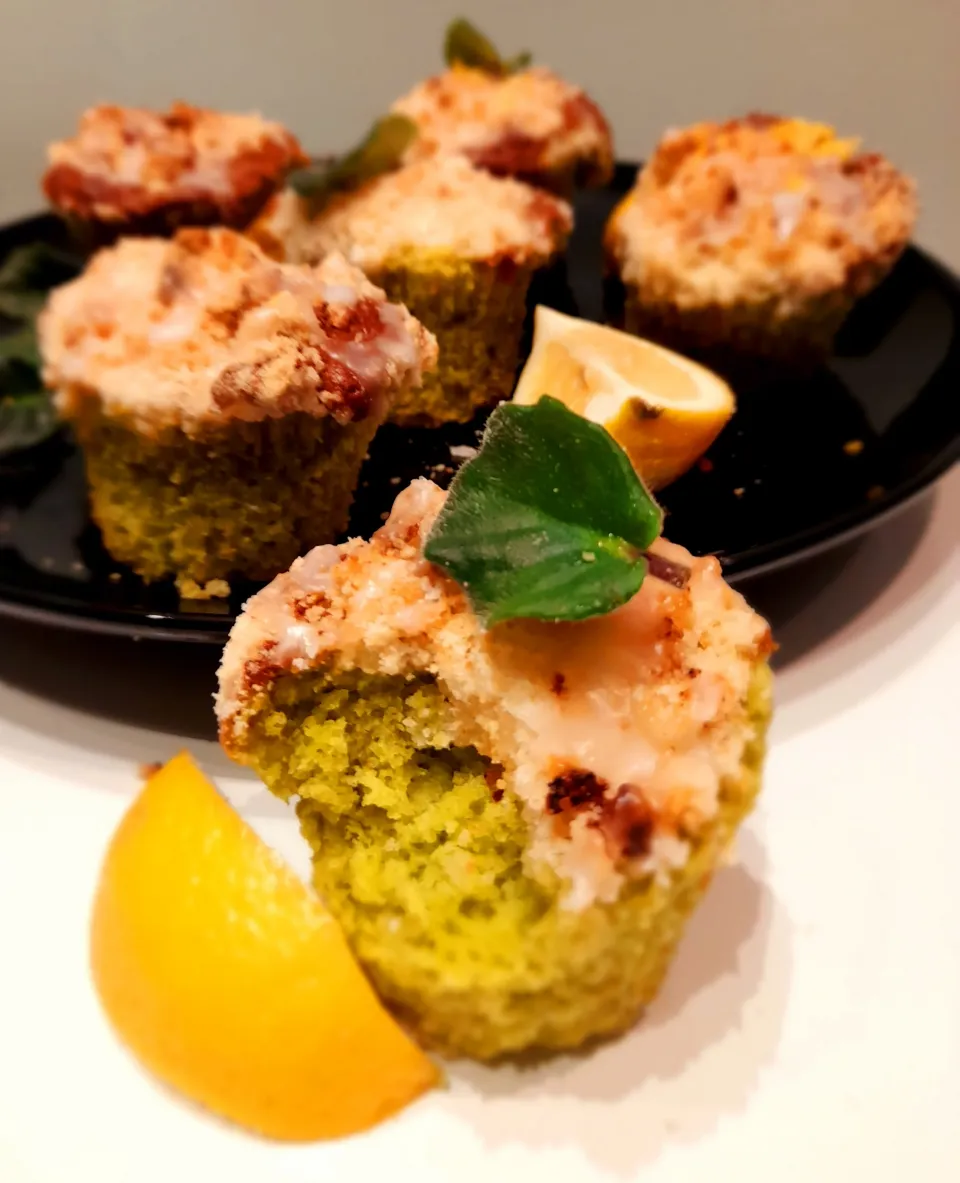 Lemon muffins with green mehl|Cocobakesさん