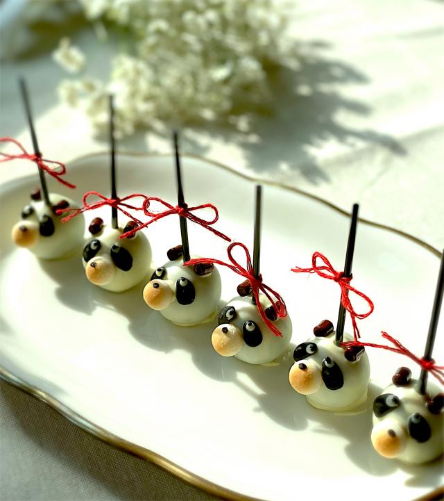 棒付チョコにリボン結びde バレンタイン Snapdish スナップディッシュ