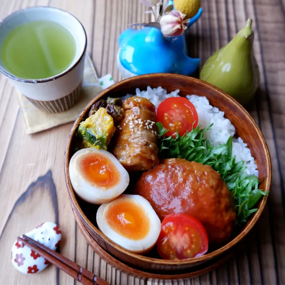 Snapdishの料理写真:ハンバーグ弁当|naokyanさん