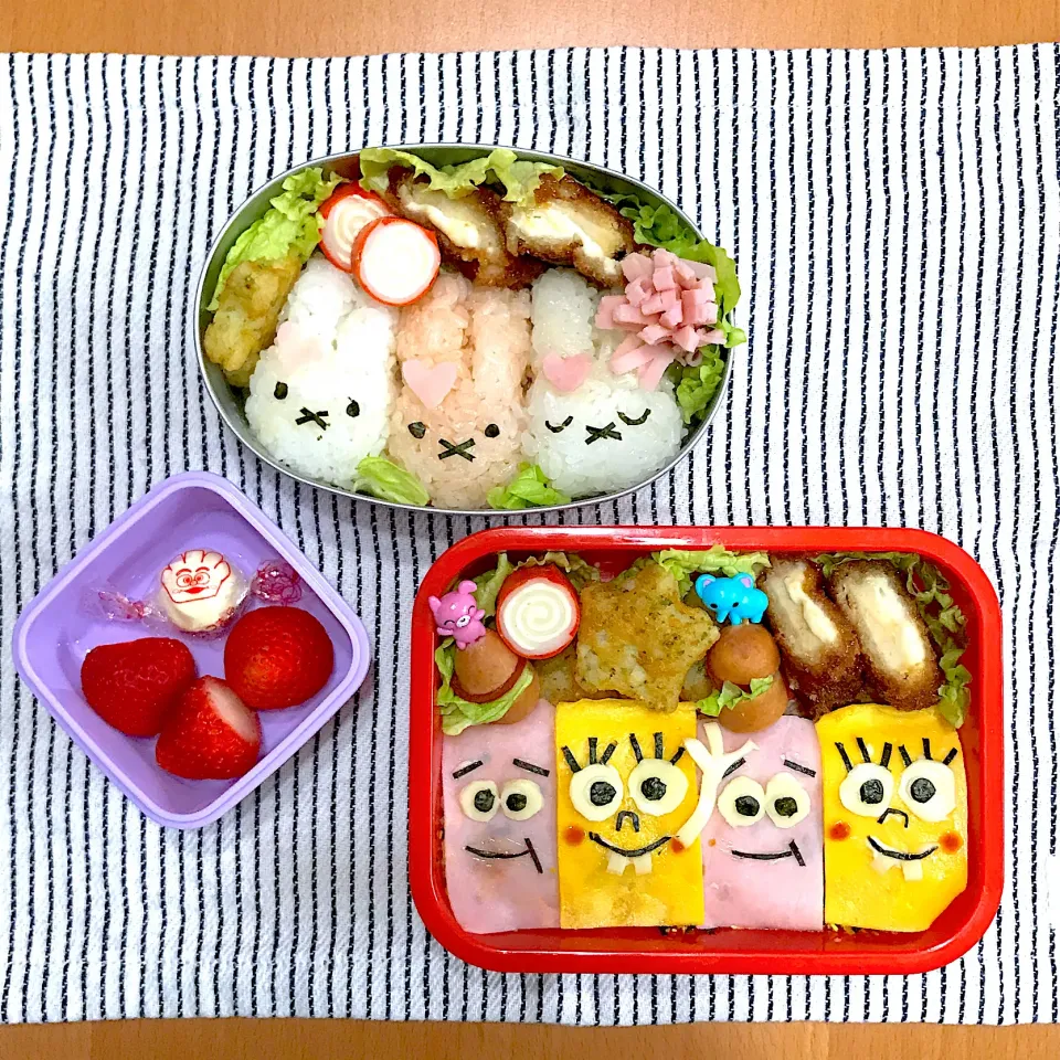 👦🏻息子弁当👧🏻娘弁当|まいまいさん