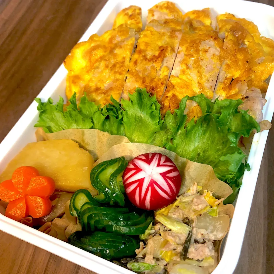 Snapdishの料理写真:ポークピカタ弁当|emichococo625さん