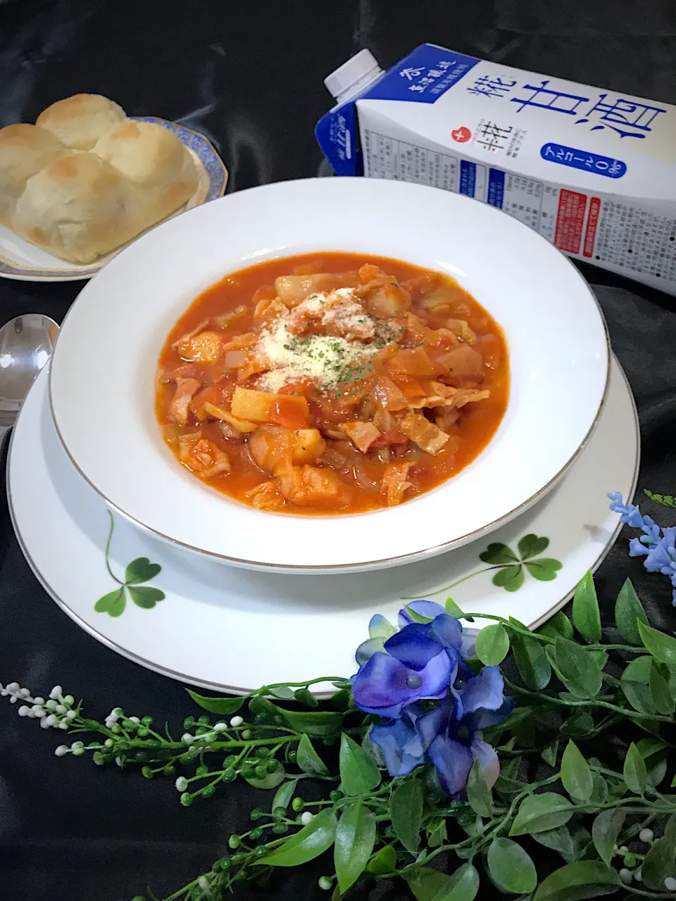 みずほさんの料理 甘酒と残り野菜でミネストローネ🍅|いっちゃんさん