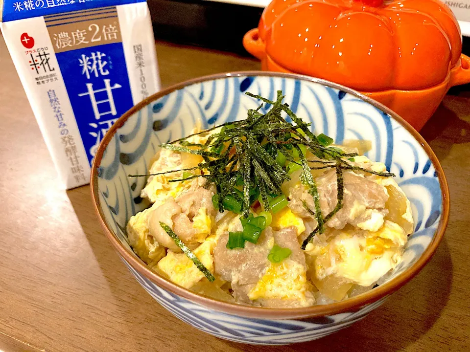 麹甘酒で親子丼🐣|akanyeさん