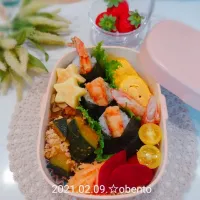 Snapdishの料理写真:てんむす弁当☆|Azukiさん