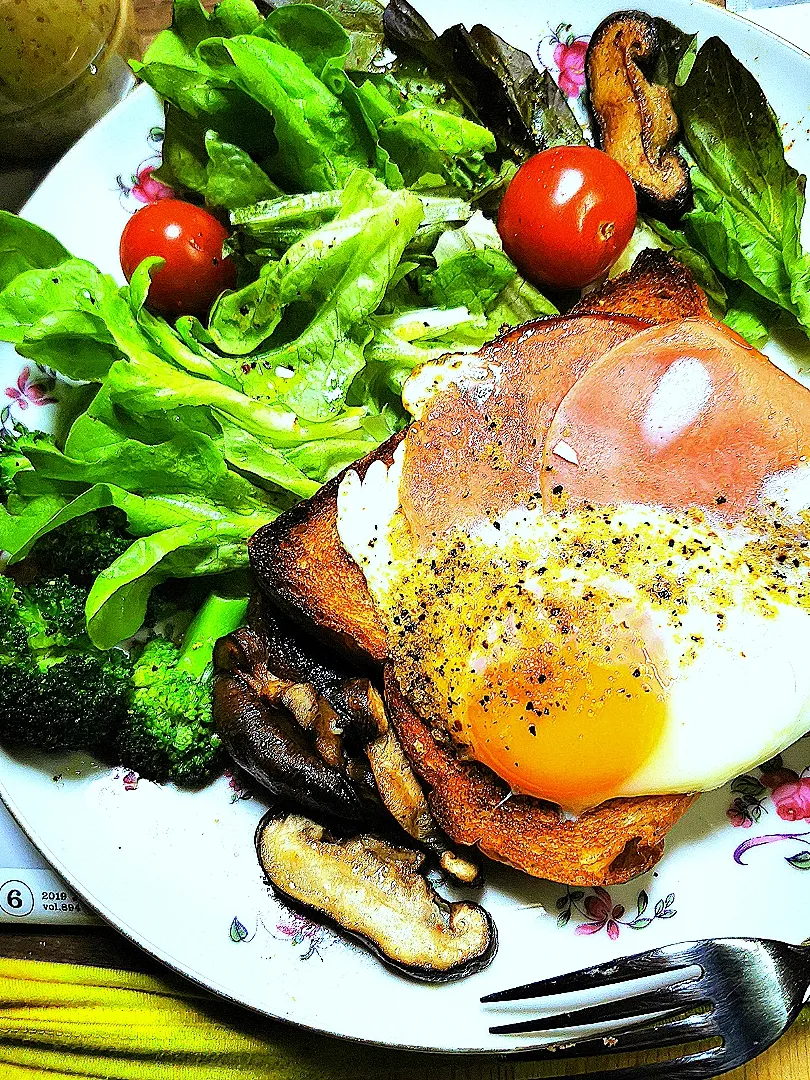 今日の朝ご飯🐧😅🥗☕👍|ペンギンさん