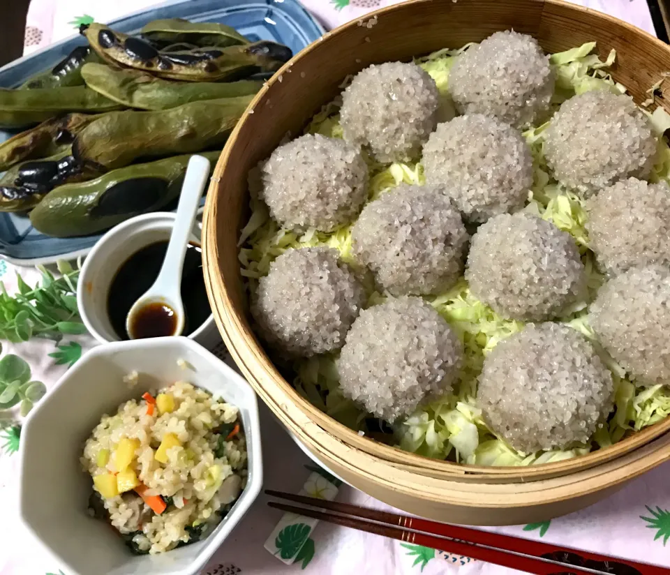 甘酒と豆腐でふわふわジューシーな肉焼売❤️|noeさん