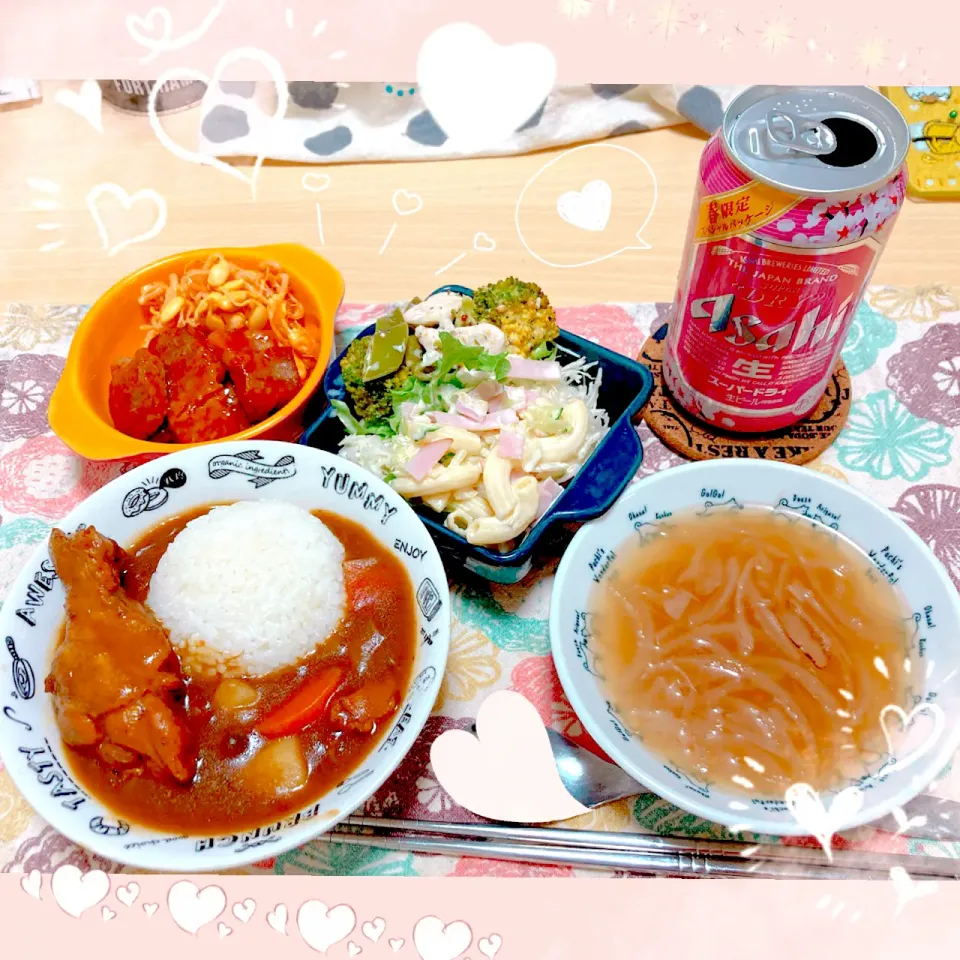 Snapdishの料理写真:２／９ ｔｕｅ 晩ごはん🍴＊○°|rinaronarさん