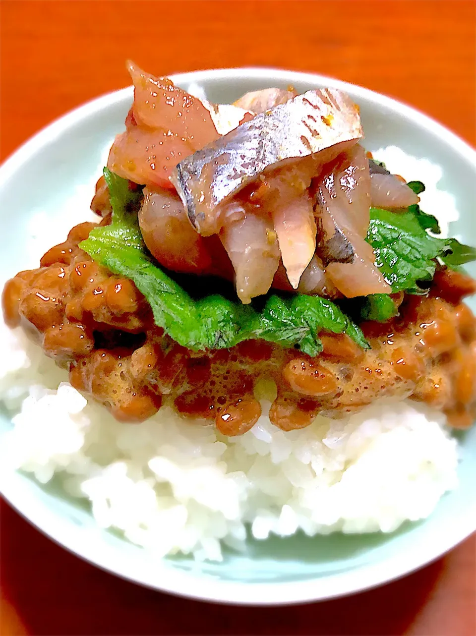 今日の食べたらあかんご飯😭納豆鯵ご飯🍚|みゆきさん