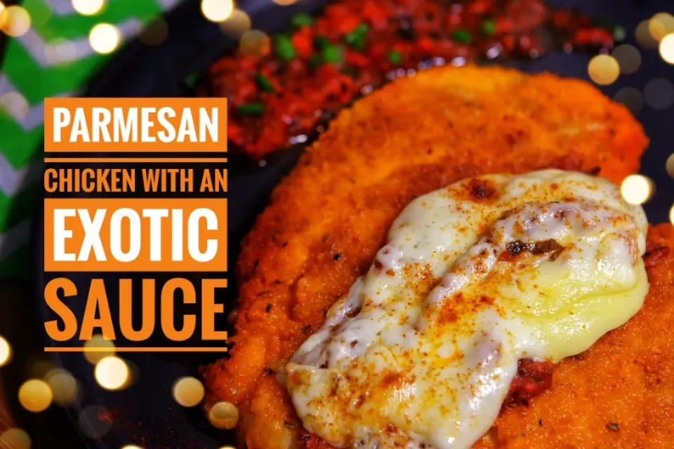 CHICKEN PARMESAN WITH AN EXOTIC SAUCE|Tushinさん