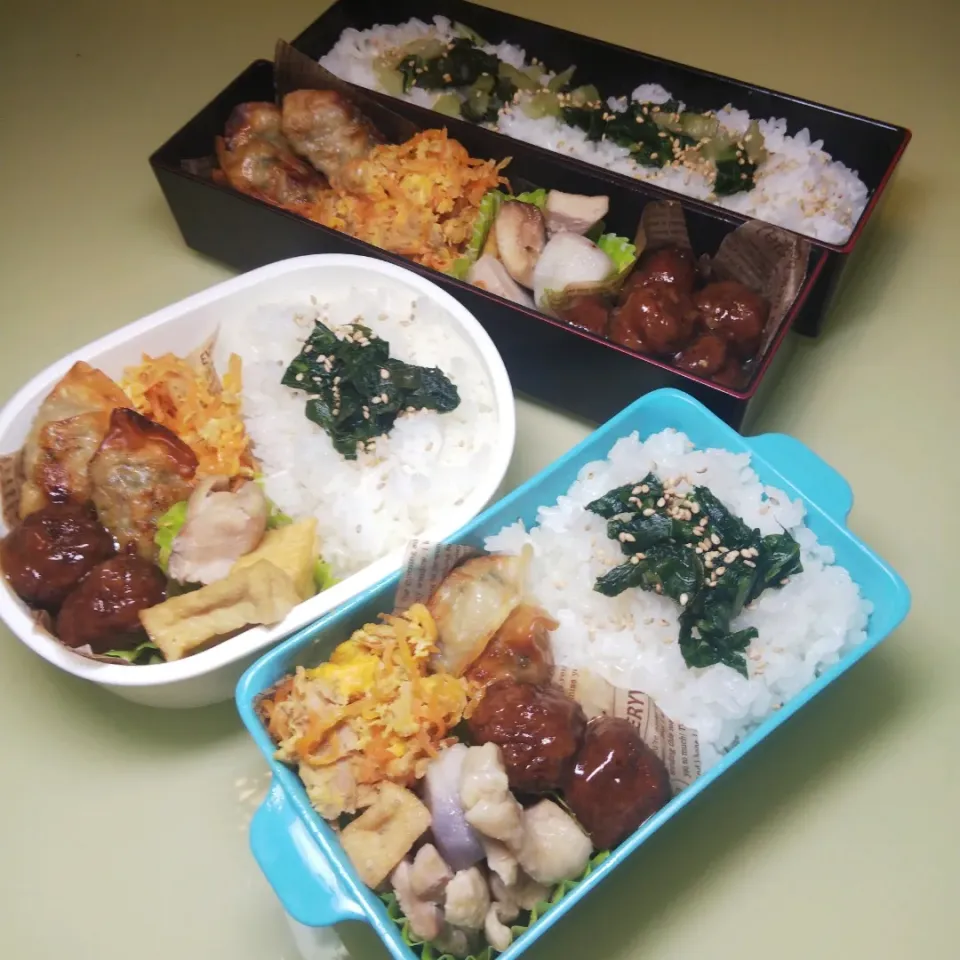 Snapdishの料理写真:2/10  家族弁当|けろよんさん