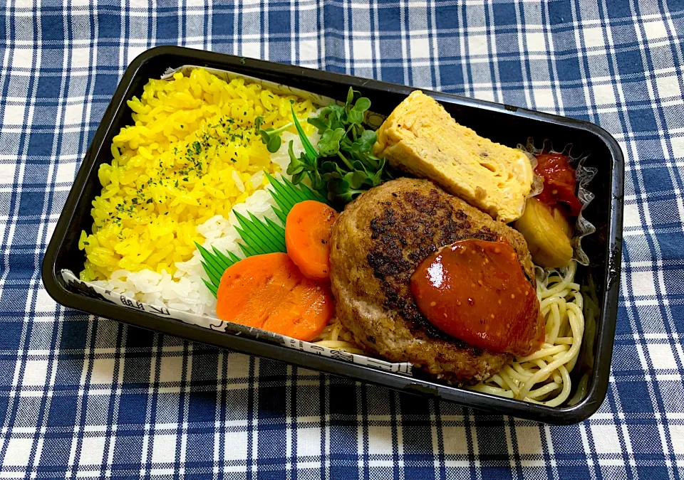 Snapdishの料理写真:ハンバーグ弁当😋|kiusoudaiさん