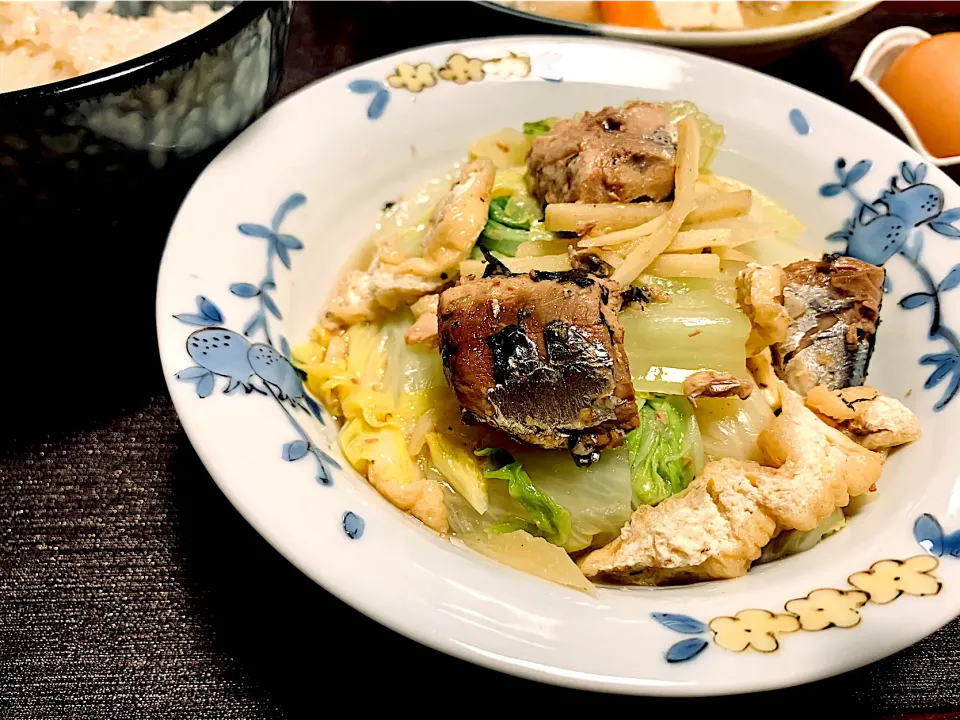 秋刀魚と白菜の簡単煮|かなっぺさん