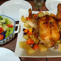 Snapdishの料理写真:roasted chicken for lunch|Daffyさん