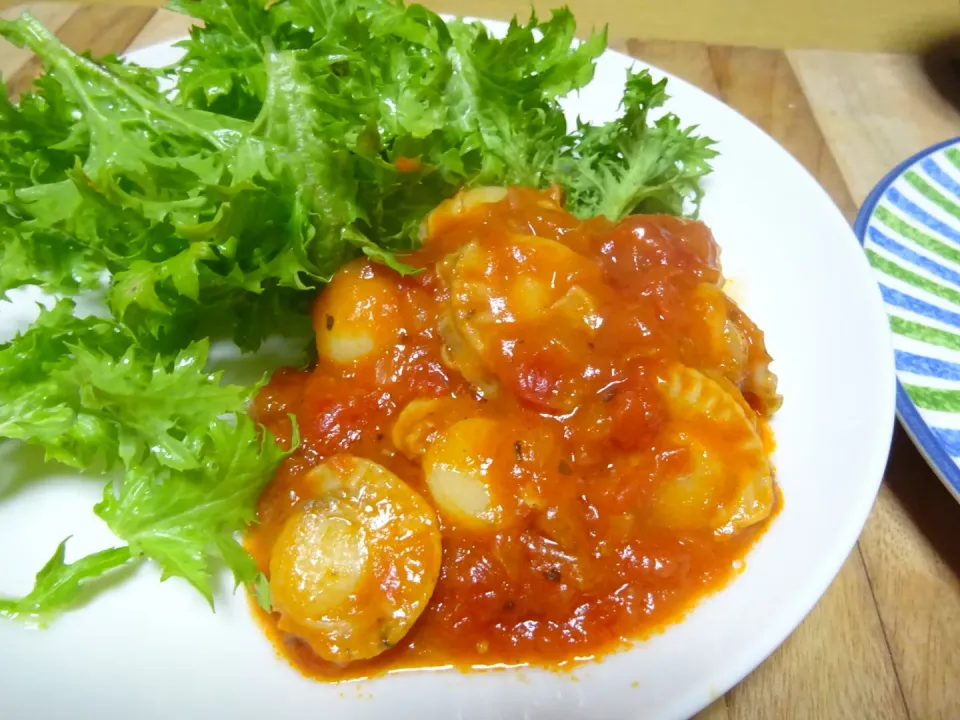 🍅ホタテのトマト煮🍅|みずはらさん