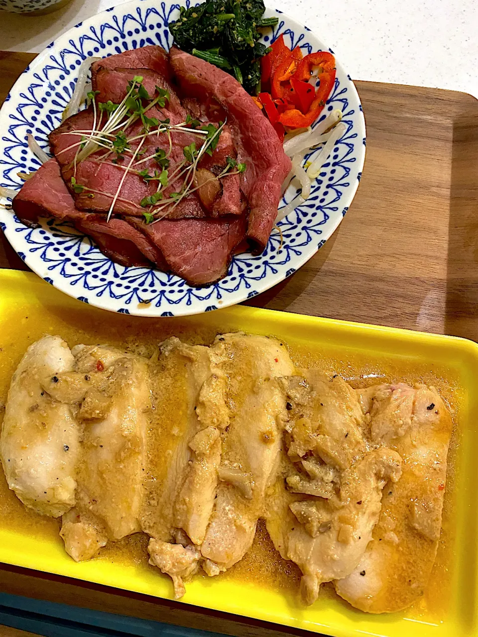 かおちゃんさんの料理 レモンドレッシングで作る♡超簡単！超しっとりサラダチキン♪|さきゆかママさん