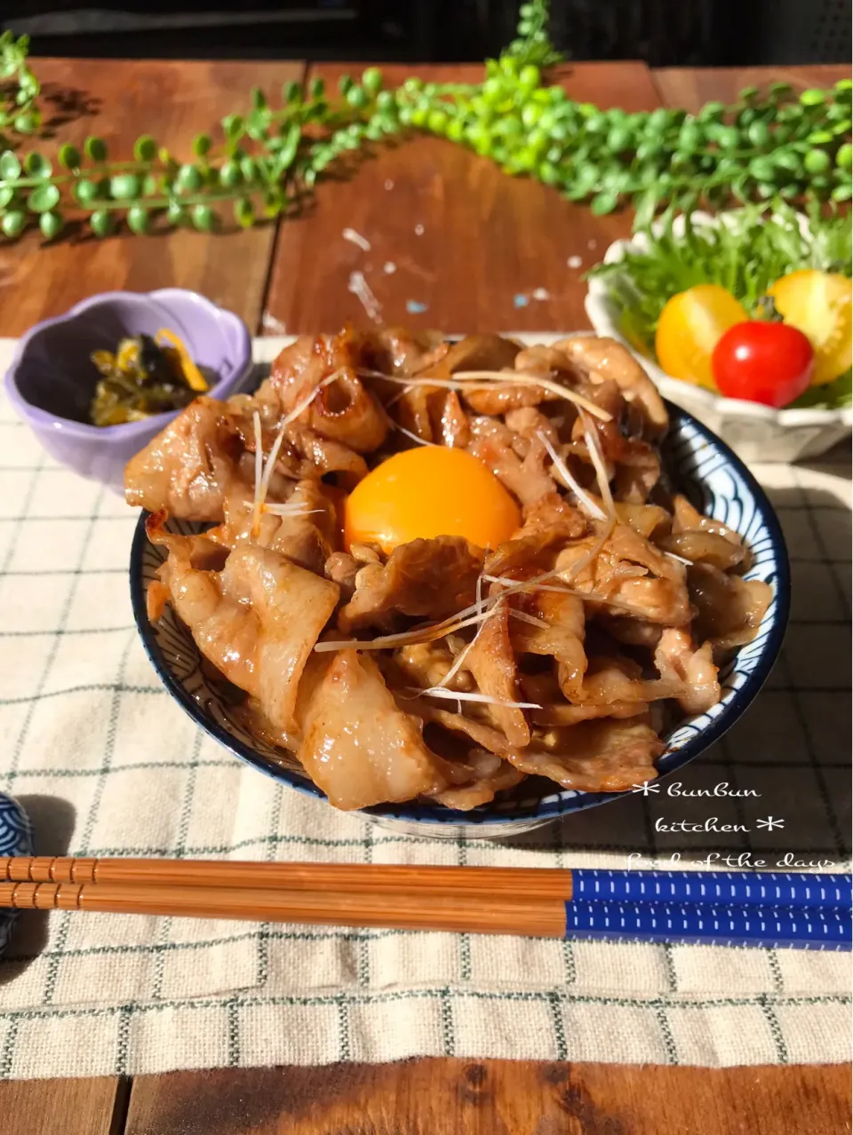 Snapdishの料理写真:豚丼の日と言うことで豚丼！|ハナたなさん