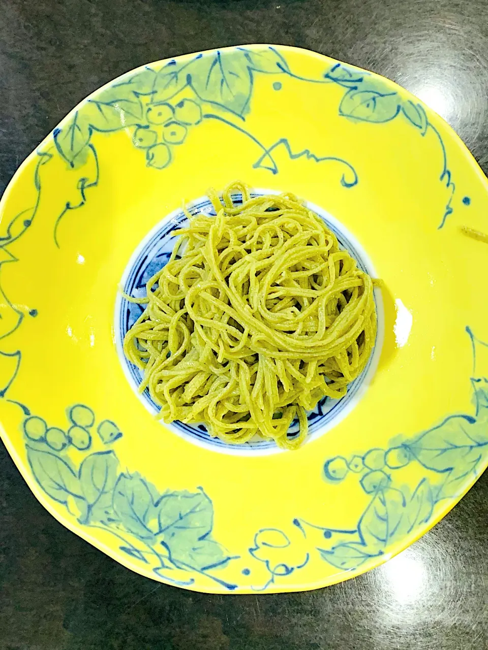 Snapdishの料理写真:パスタに見えて(OvO)茶そば🍫昼ごはんに見えて晩ご飯🌙|Lucky克子ちゃんさん