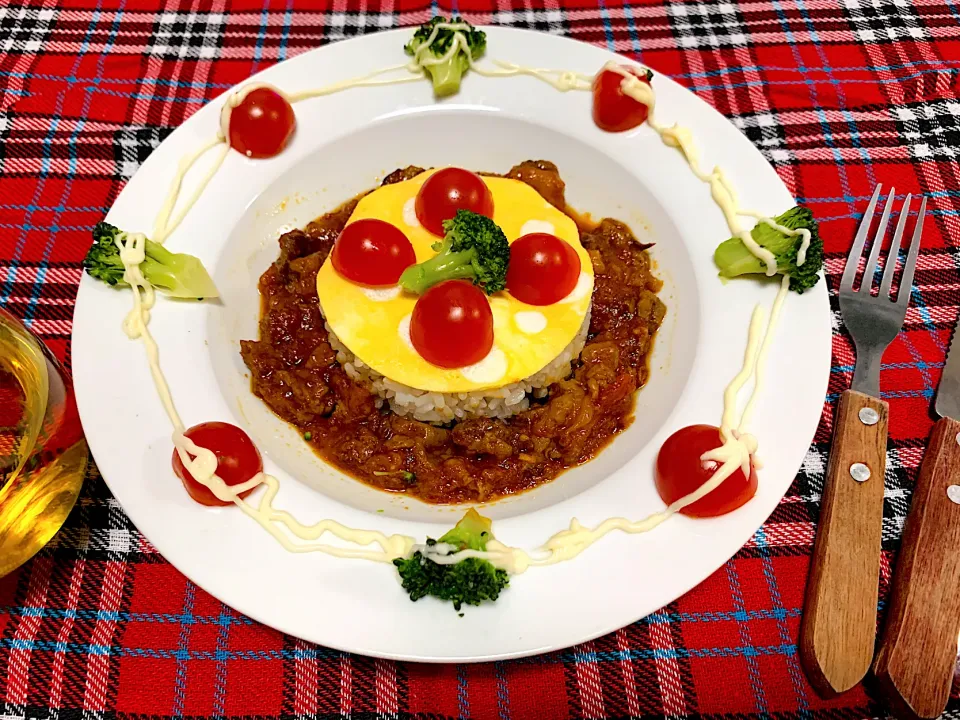 ファンタジー系⁉️ 牛すじトマト煮ご飯^_^|いーのさん