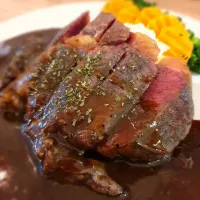 Snapdishの料理写真:Rib Eye Steak.|Karen Gehさん