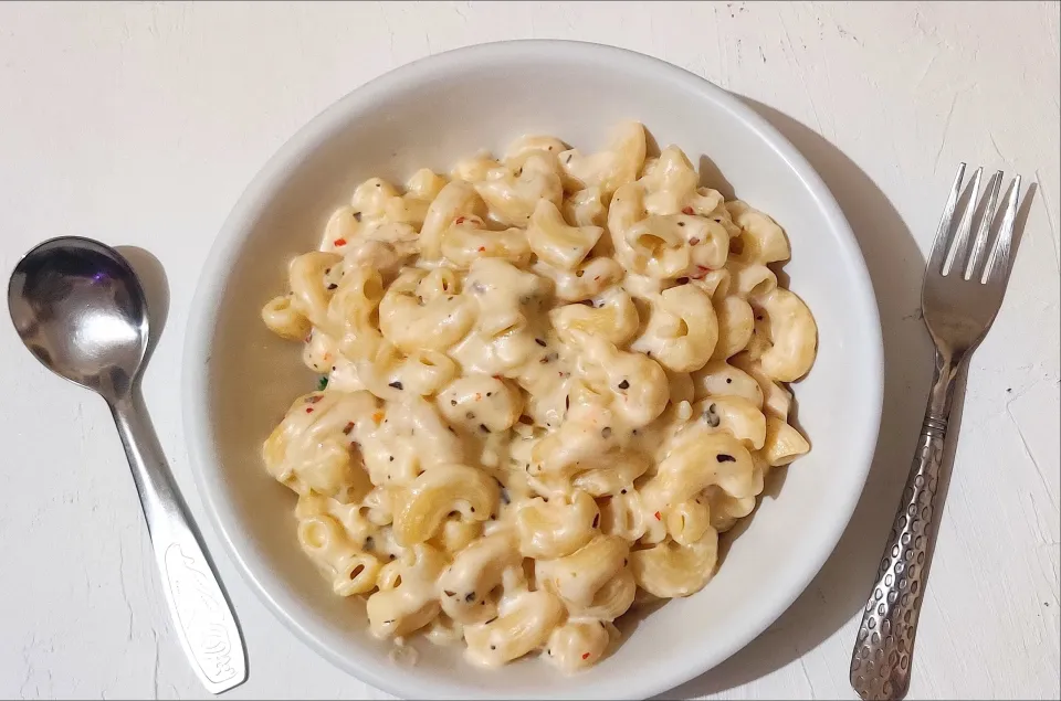 Macaroni chicken white sauce pasta❤️|Natashaさん