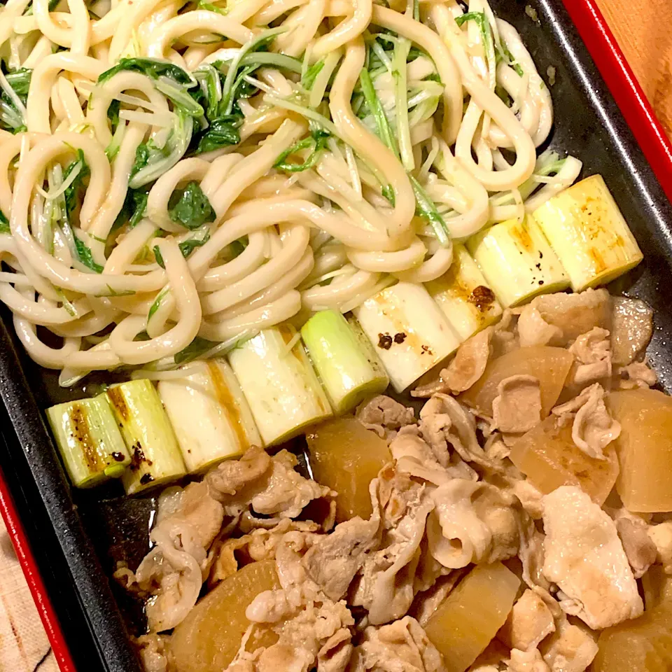 豚バラ大根✖️水菜のさっぱり焼きうどん|Kaoriさん