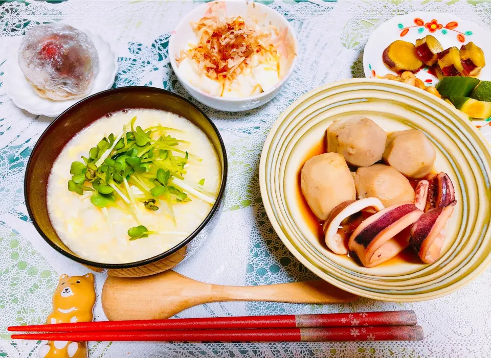 イカが食べたくなった🦑いちご大福も作った🍓|とうかさん