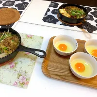 Snapdishの料理写真:鉄板すき焼き風♡|shippoさん