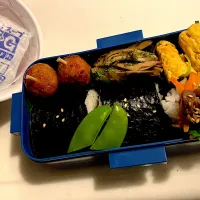 Snapdishの料理写真:焼肉海苔巻き弁当|けいたむさん