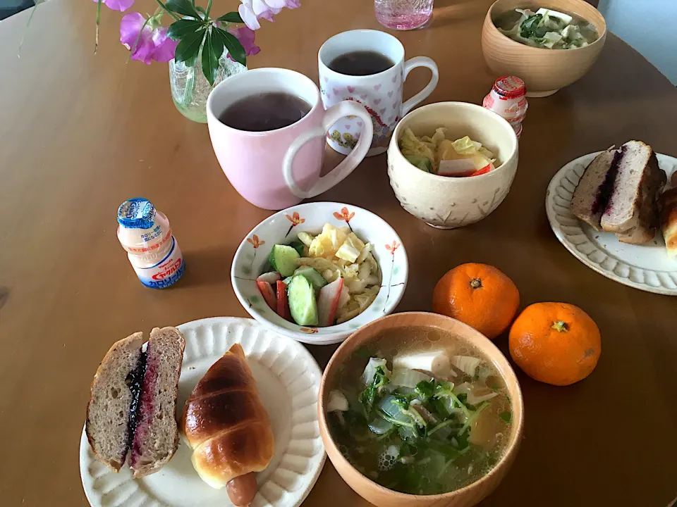 Snapdishの料理写真:朝ごはん(●☌◡☌●)|さくたえさん