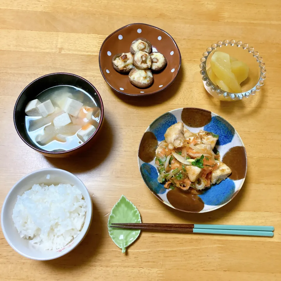 鶏肉のしそ南蛮と椎茸の明太子チーズ|ちゃみこさん