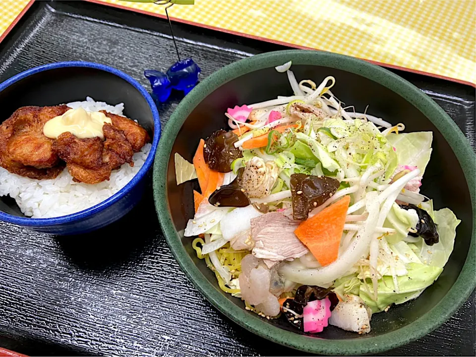 金曜限定の厚別ちゃんぽん麺＆ミニ丼セット|nyama1さん